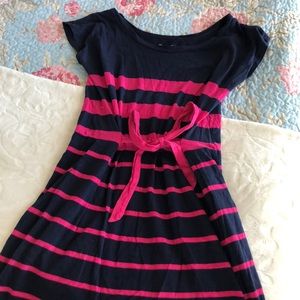 Gap Pink and Navy Bow Dress |SM|